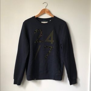 Scotch & Soda Graphic Print Crewneck Sweatshirt
